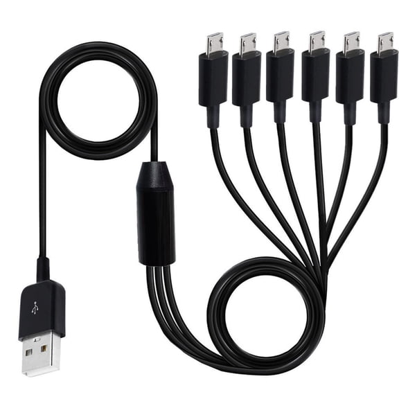 USB to USB Splitter Cable, USB A 2.0 to 6 USB Data Sync Charing Cable Wire Cord for Phone Tablet Pad