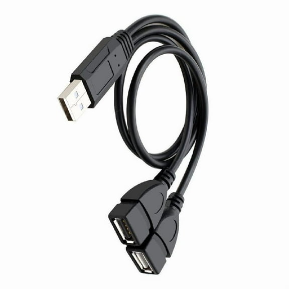 USB to USB2.0 Adapter Charging Cable 2 Port USB2.0 Splitter Fast Charging