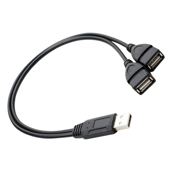 USB to USB2.0 Adapter Charging Cable 2 in 1 USB2.0 Splitter Fast Charging