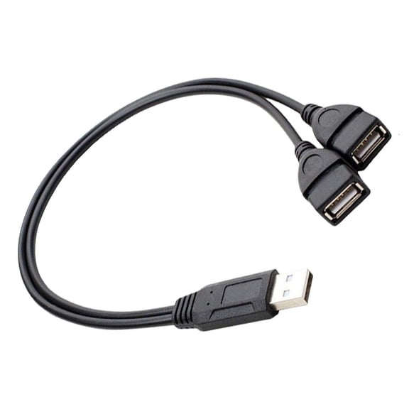 USB Y Splitter Cable for Charging 2 in 1 USB Male to 2 USB2.0 Female Cable