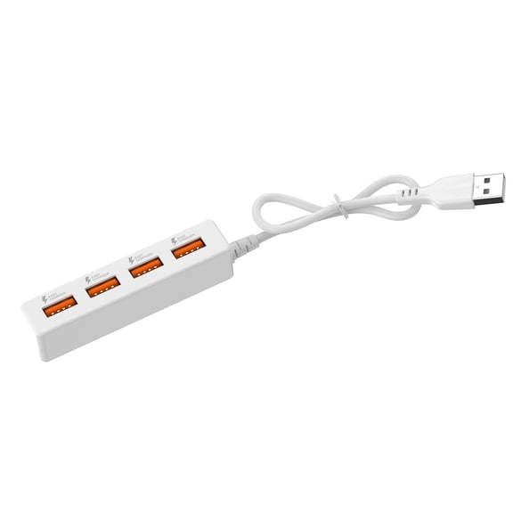USB to USB2.0 Adapter Charging Cable 4 in 1 USB2.0 Splitter Fast Charging with USB2.0 Port for Phone Laptop Tablets