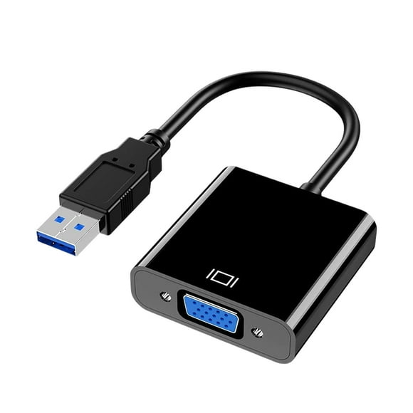 USB to VGA Adapter High-Speed Video Converter Enhance Computer Performance for Multiple Devices Fast Data Transfer for and Projectors