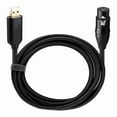 thumbnail image 1 of USB to XLR Female Microphone Cable for Dynamic Condenser Mics and PC Recording Plug and for Play, 1 of 6