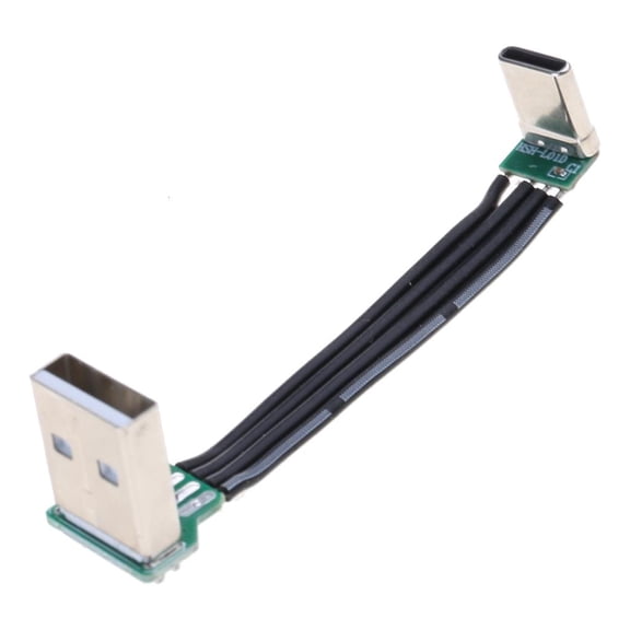 USB2.0 480Mbps Data Transfer Cord Soft Flat Cord USB to USB Male 10W Charging Extention Wire for Tablets