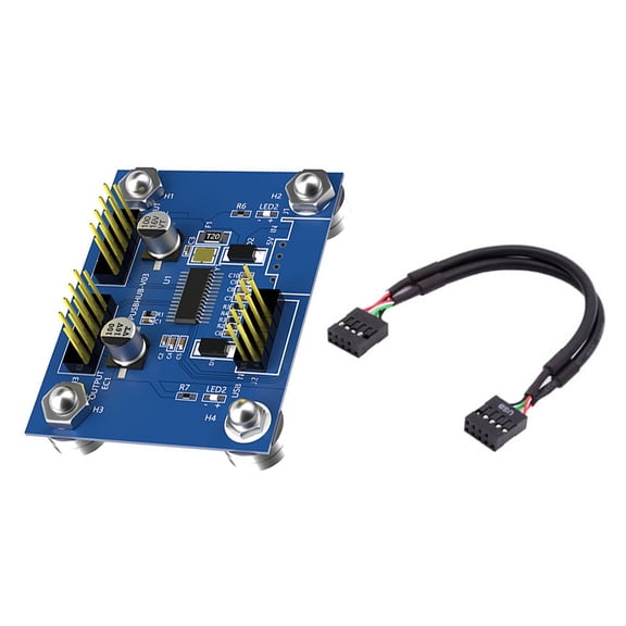 USB2.0 9Pin Header Splitter Double Port Expansion Adapter For PC Builds Small Form Factor CaseNot Require External Power