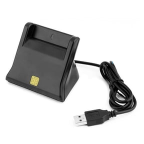 USB2.0 ABS Intelligent Card Reader For CACs Cards Features LED Indicators And Data Encryption