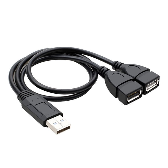 2 Port USB2.0 Splitter Cable USB Power Splitter Cable USB2.0 Male to 2 USB Female Splitter Cable Charging Data Transfer