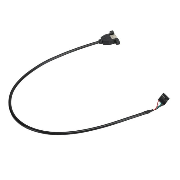 USB2.0 Extension Cable Female to 5pin Female Motherboard High Fidelity Transmission Built‑in Extension Cable