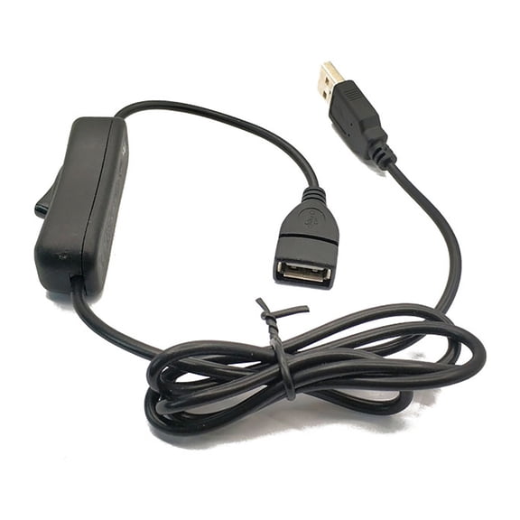 USB2.0 Extension Cable Wire with Switches, USB Male to Female Extender Cord 480Mbps Data Line for USB Fan/Lamps/Laptop