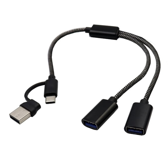 USB2.0 Female Splitter For Smartphone Tablets Laptop Charging And Data Transfer