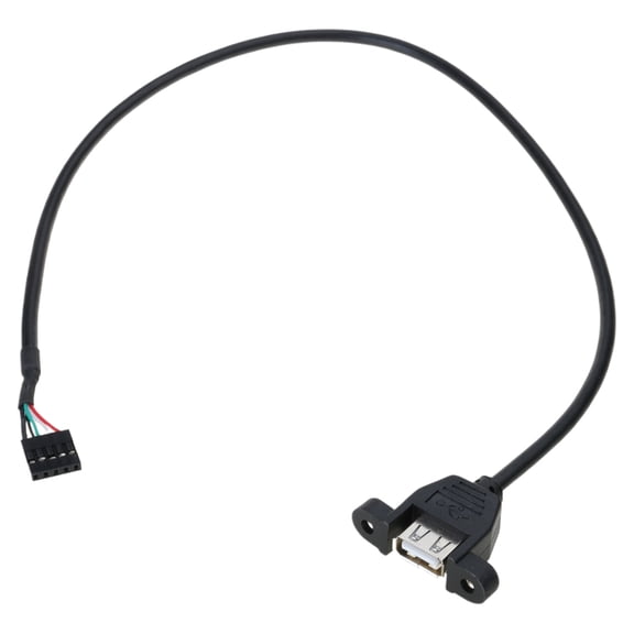 USB2.0 Female to 5Pin Female USB IDC Header USB IDC Motherboard Header Cable for Easy Installation and Stable Connection