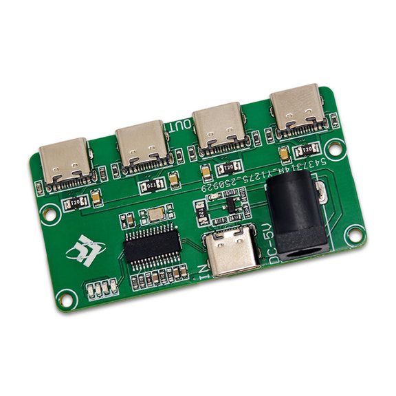 USB2.0 Hubs Module 1 Port To 4 Type C For Multiple Device Connection PCBs Board With 2A Fuses And Power Port