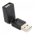 thumbnail image 1 of USB2.0 Male to Female Extension Adapter Swivel 360 degrees Twist Angle USB Male to USB Female Cable Adapter, 1 of 1