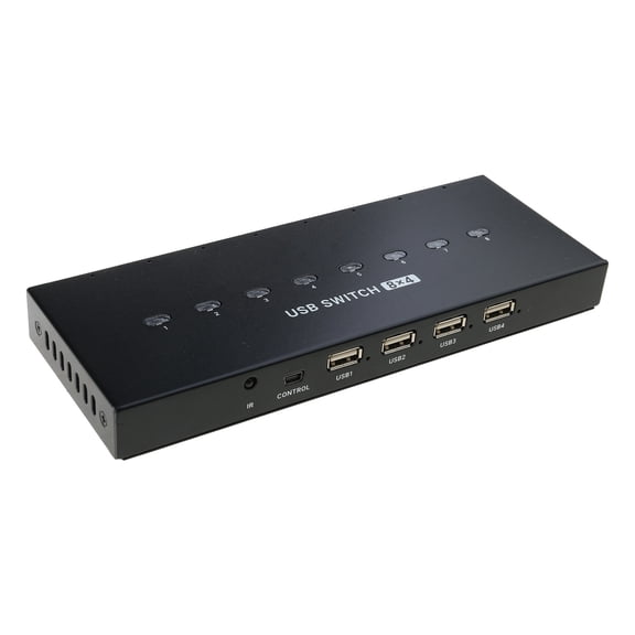 USB2.0 Printer Sharing Switcher, 8 Port Manual Computer Peripherals Selectors for Use