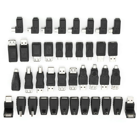 USB2.0 Mini Adapter Converter, Micro Connector Male Female Converters Connectors Plug and Play Adapter, for PC Laptop