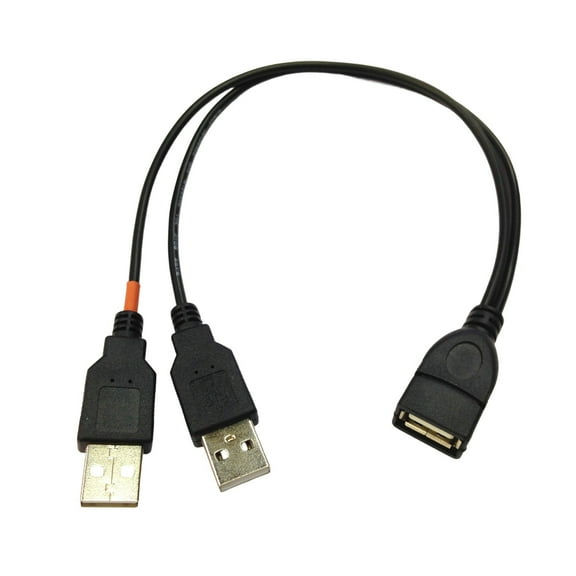USB2.0 Splitter Cable for Multiple Devices Charging and Data Syncing Cable Enhances Compatibility and Red Charging Tip