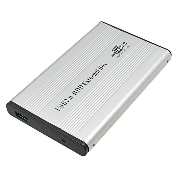 USB2.0 To IDE Hard Disk Case 2.5'' IDE HDD Enclosure Portable Hard Disk Box Aluminum Alloy HDD Enclosure Silver Not Inclube Hard Disk