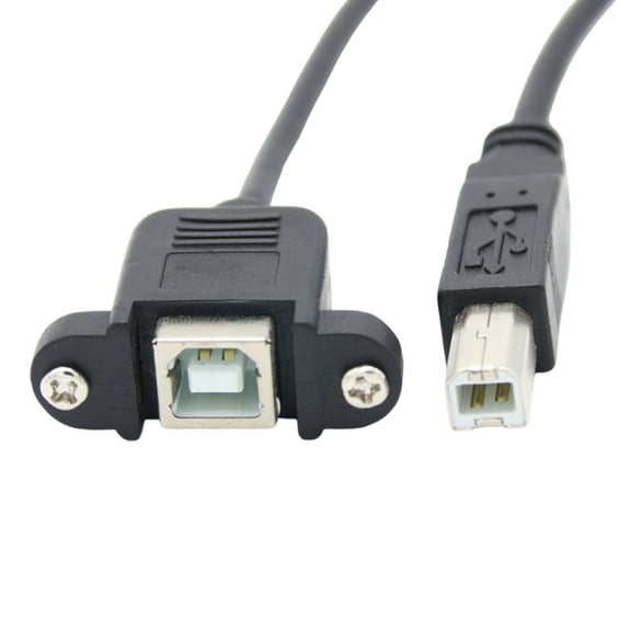 USB2.0 Type B Male to Type B Female Cord for Reliable Printer Connection