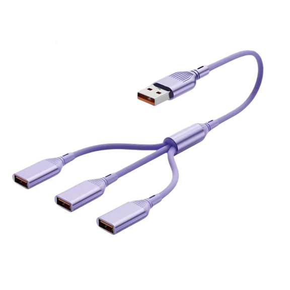 USB2.0 Type C 3 in 1 Adapter Splitter For Laptop Desktop Charging Data Transfer With 3 Port Charging