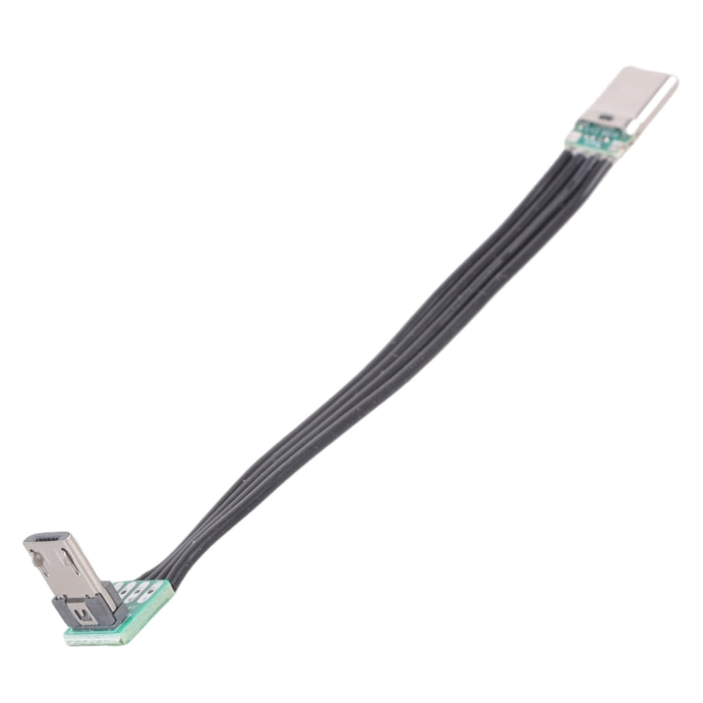 USB2.0 TypeC to MicroUSB 90 Degree Adapters Ribbon Flat Charge Data ...
