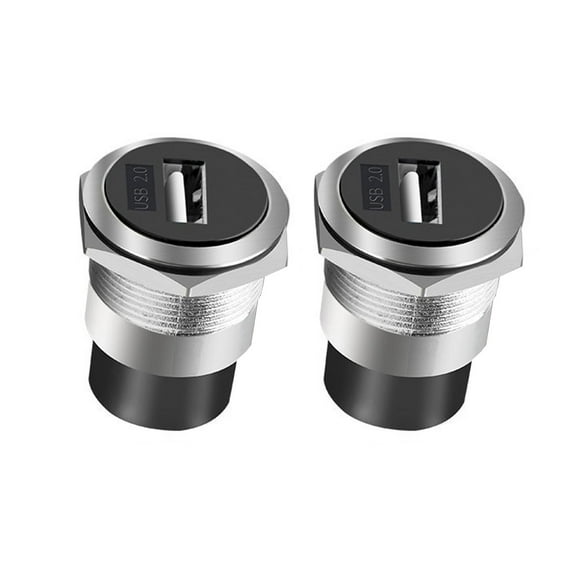 USB2.0/USB3.0 Panel Metal 22mm Circular Female To Female Threaded Adapter Panel Installation For Industrial