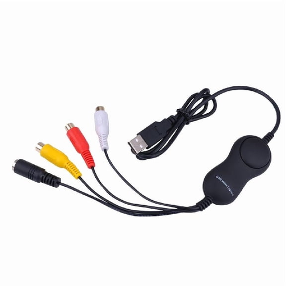 USB2.0 Video Capture Card Convert Analogs to Digital for VHS Cameras 480p