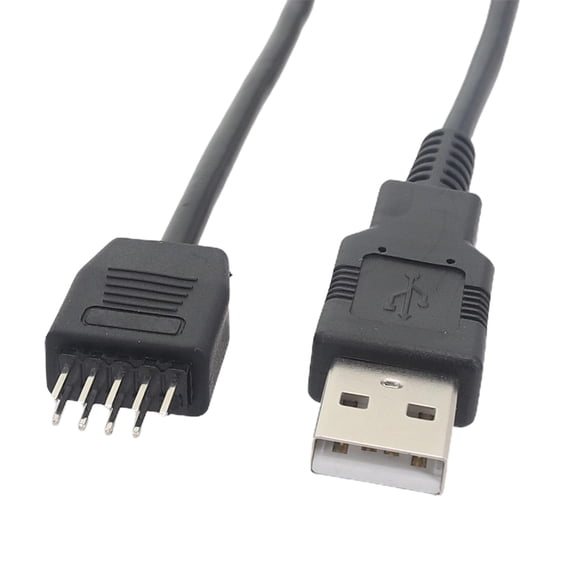 USB2.0 to Mainboard 9 Pin Male to External USB A Male PC Mainboard Internal Wire