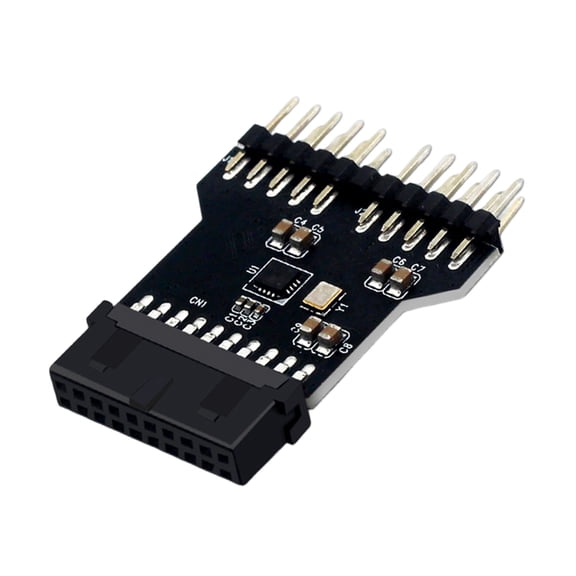 USB3.0 19Pin to Double Output USB2.0 9Pin Expansion Card For Desktop Motherboard Header Conversion