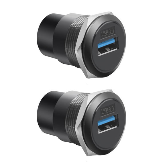 USB3.0 22mm Panel Connector Metal Circular USB2.0/USB3.0 Thread Data Transmission Module For Industrial