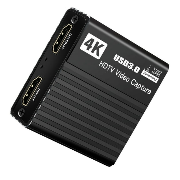 USB3.0 4K Video Capturing Box 1080p 60fps HDTV Recorder for Live Streaming PC Conference Meetings