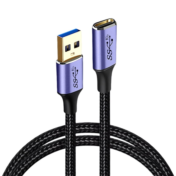 USB3.0 A Male to USB C Female Data Cable 10Gbps Fast Charging Sync Wire For Laptop U Disk Card Reader