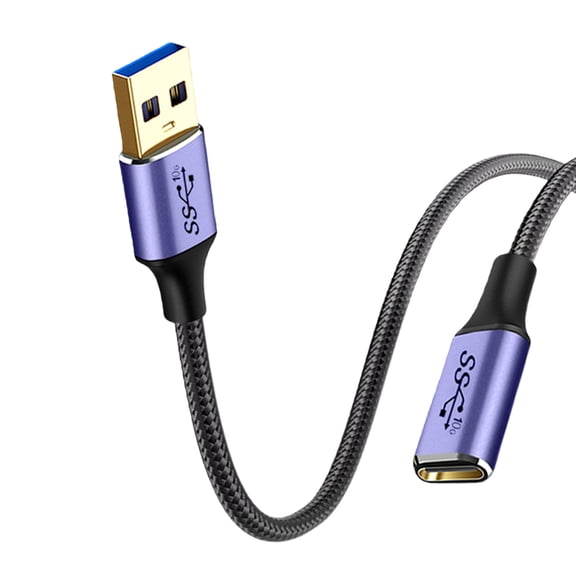 USB3.0 A Male to USB C Female Data Cable 10Gbps Fast Charging Sync Wire For Laptop U Disk Card Reader