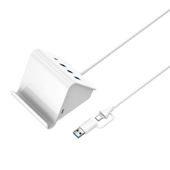 USB3.0 Adapter Hub With Type C Port And Stand Function 5Gbps USB Docking Station