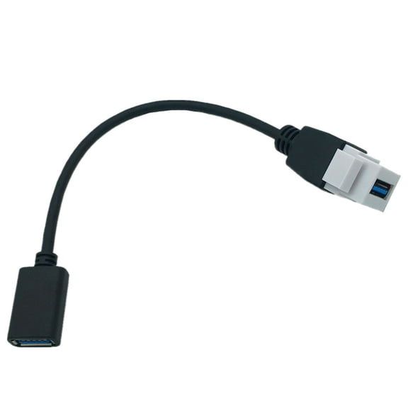 USB3.0 Cable USB3.0 A Female to Male Panel Mount Insert Adapter for Wall Socket Face Plate Panel Mount