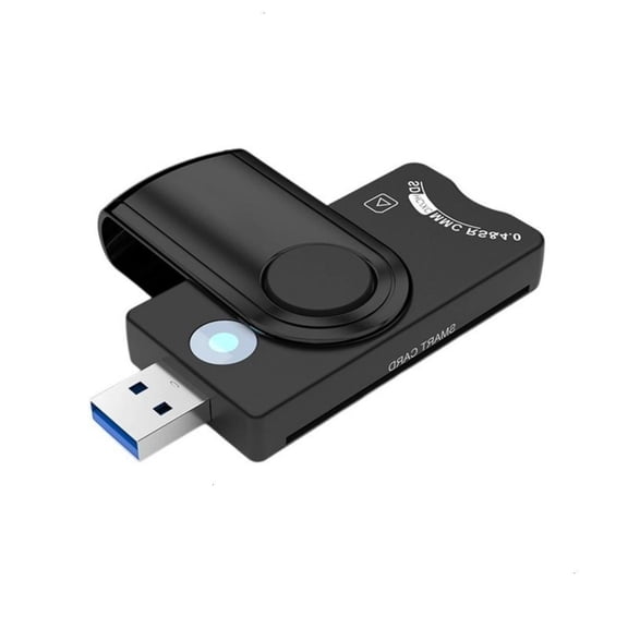 USB3.0 Card Reader Adapter Reads SDTF SIMs IDs IC Cards for Travel Use on Win