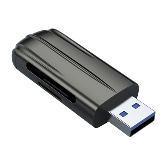 2 Slot USB3.0 TF Card Reader PC Memory Card USB Adapter Card Reader for Camera Memory Card Reader Simultaneously Read