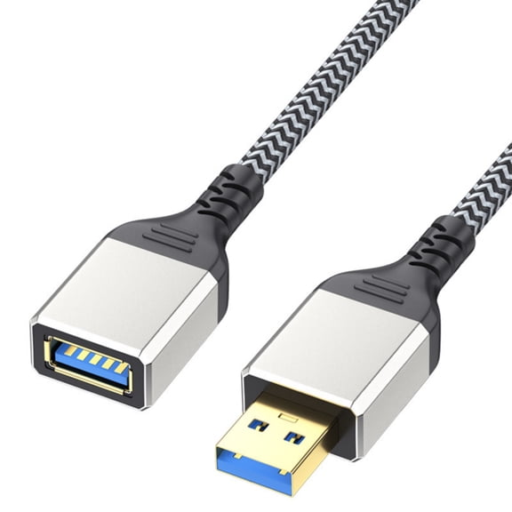 USB3.0 Extension Cable Aluminum Shell Connector Wire Male to Female Extender Cord Data Sync for USB Fan/Printers/Lamp