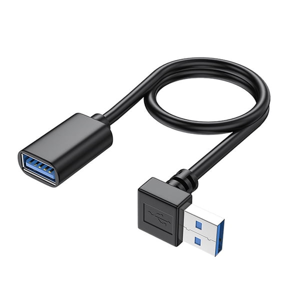 USB3.0 Extension Cable High Speed USB Extender Cord Data Transfer 5Gbps 90 Degree Male to Female for Extender