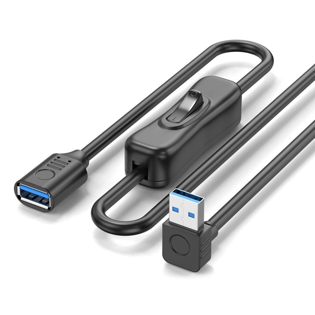 USB3.0 Extension Cable Power Cord with Switching Button Support Data Transfer