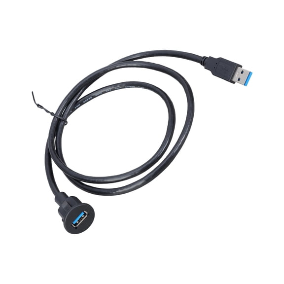 USB3.0 Extension Cable Texture for Car Dashboard Installation Supporting Fast Data Transfer and Charging