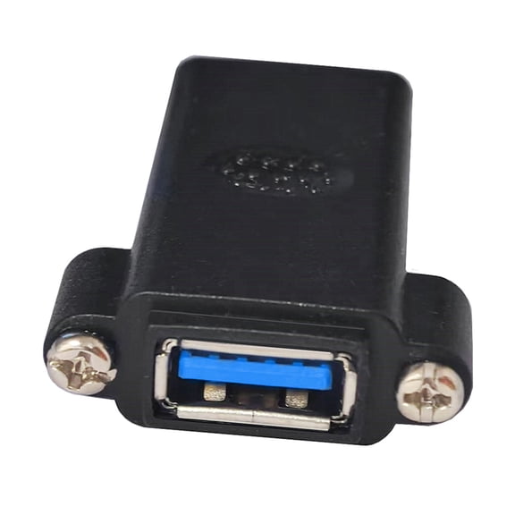 USB3.0 Female to Female Connector Adapter USB3.0 Coupler Gender Changer Extender Converters Panel Cable Hole Expander