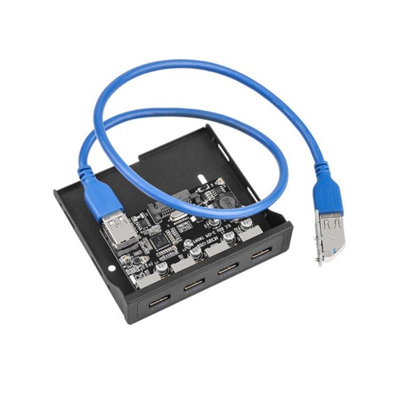 USB3.0 Front Drive Bay Adapter PCIE to 4 Port Front Panel for Desktop