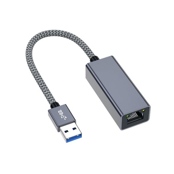 USB3.0 Gigabit Ethernet Adapter RJ45 Networking Card for Stable Cord Connection
