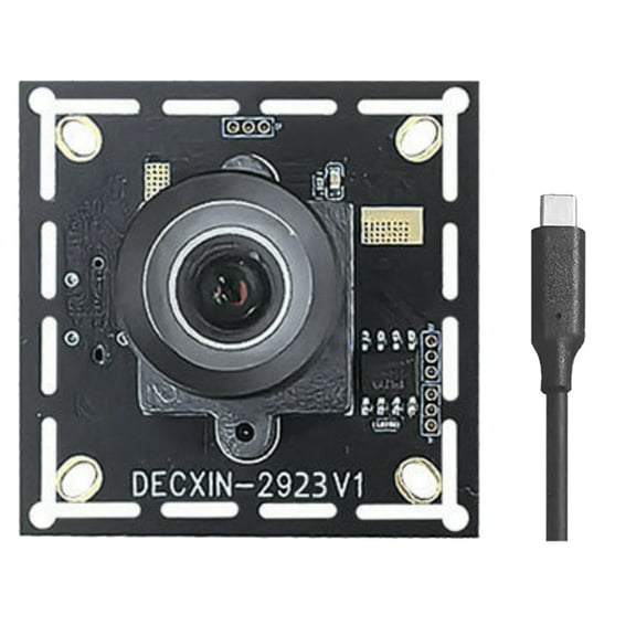 USB3.0 Global Shutter Camera 1.3MP 6mm Industrial Camera Module 400 Frames Driver-Free for WINXP/7 8 10 LINUX Android,1 * Camera Module 1 * 1M Cable,Black