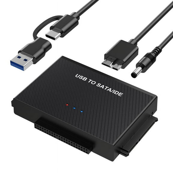USB3.0 Hard Disk Adapter USB3.0 to IDE Easy Drive Cable 2.5-Inch 3.5 Adapter Cable US-Plug