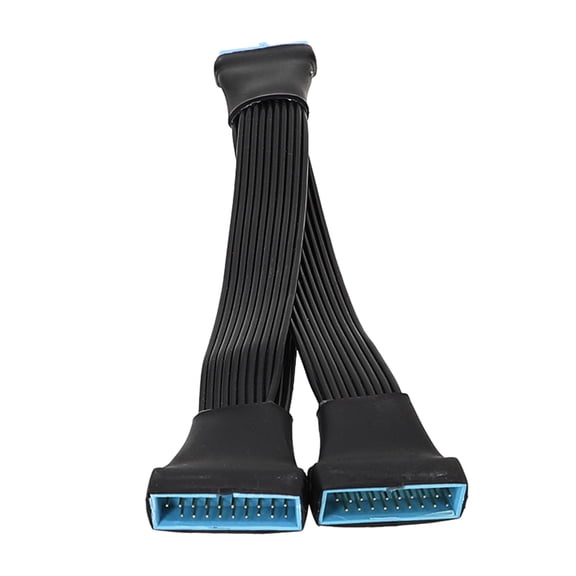 USB3.0 Header Extension Cable, 19/20Pin 1 to 2 Splitter for Computer Mainboard