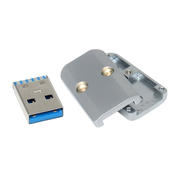 USB3.0 Male Connectors 6mm Hole for Highly Speed Data and Power Transfer in Durability Aluminum Shell Long Last
