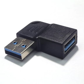 USB3.0 Male Female 90 Degree Right Angle Adapter Charging Converter 5Gbps Data Transfer for Laptops Mobile Phones