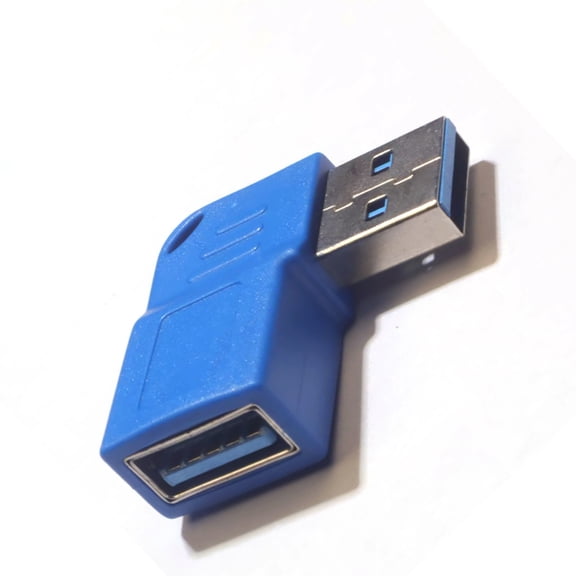 USB3.0 Male Female 90 Degree Right Angled Adapter Charging Converter 5Gbps Data Transfer for Laptops Mobile Phones