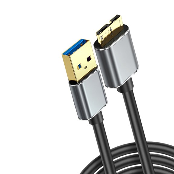 USB3.0 MicroB Data Cable With Reinforced Connector For External Storage And Cameras